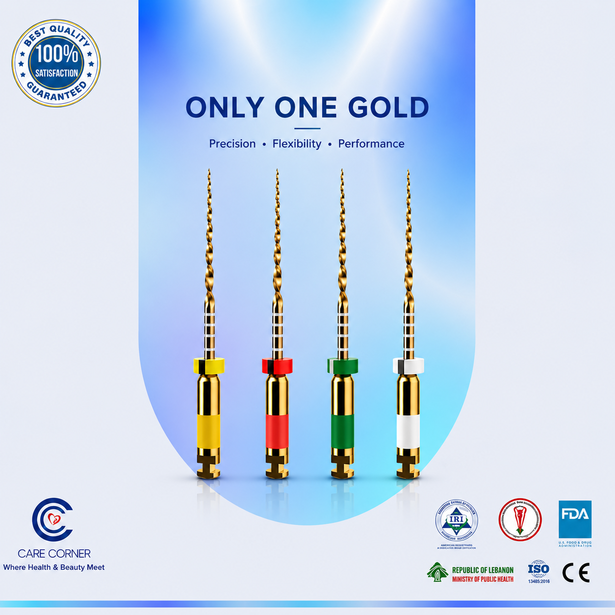 Care Corner Only One Gold Files (Niti Heat Activation)