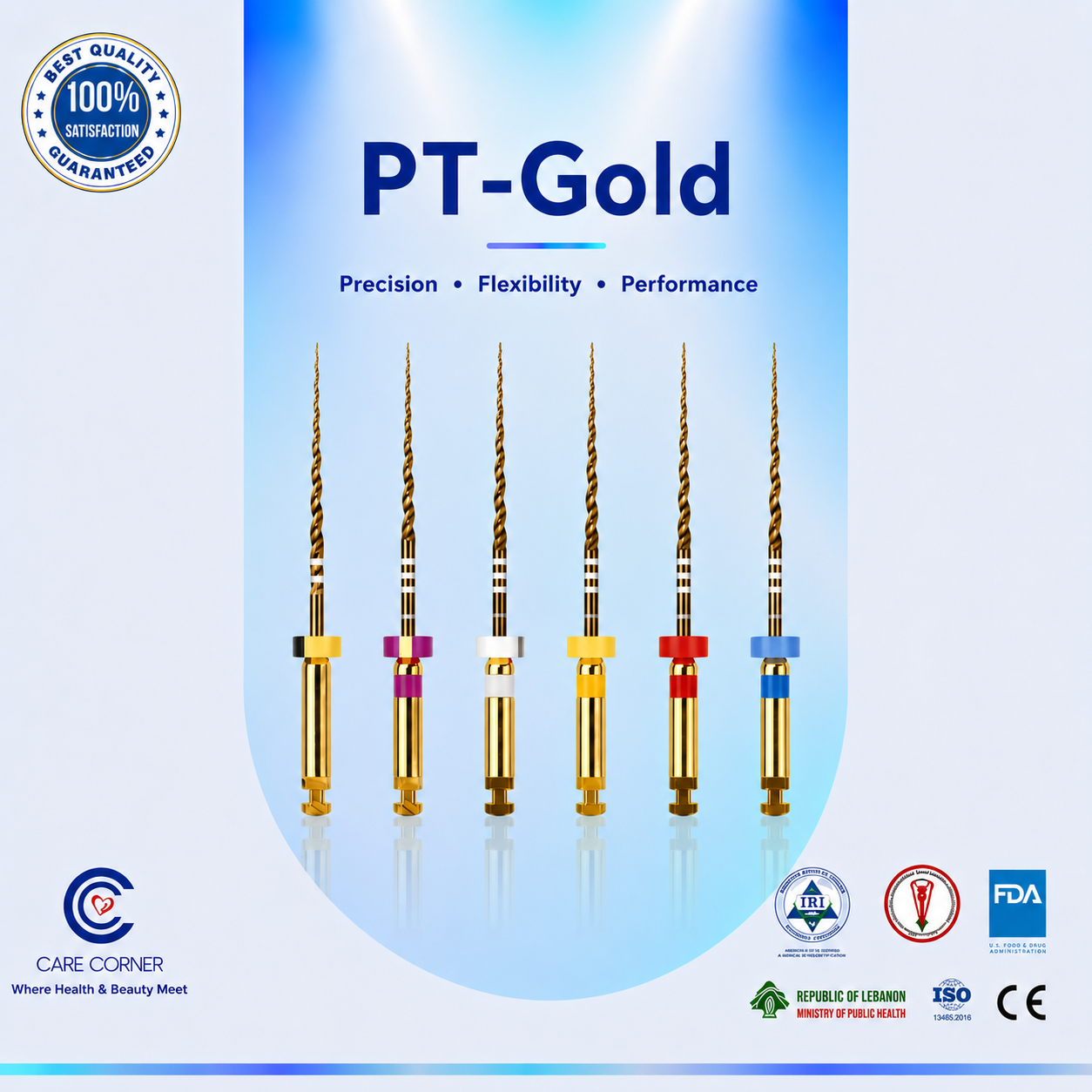 Rotary PT Gold Files – Assorted NiTi Endodontic System